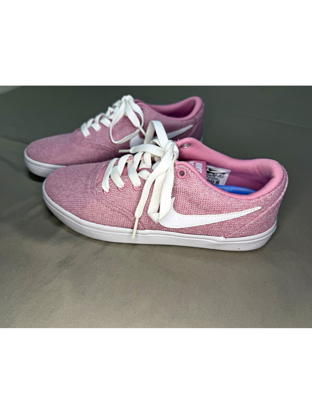 Nike SB Check Unisex Women’s Pink/White Low Top Lace-Up Sneakers US 7.5